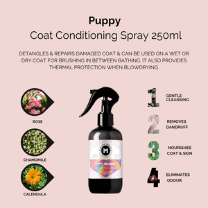 Puppy Coat Conditioning Spray 250ml - Melanie Newman USA